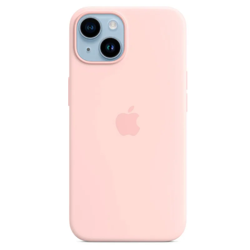 Capa para iPhone 14 com MagSafe em Silicone Rosa Giz - Apple - MPRX3ZE/A