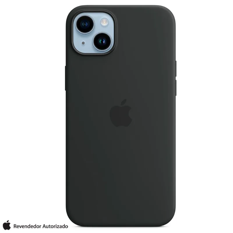 Capa para iPhone 14 Plus com MagSafe em Silicone Meia-Noite - Apple - MPT33ZE/A