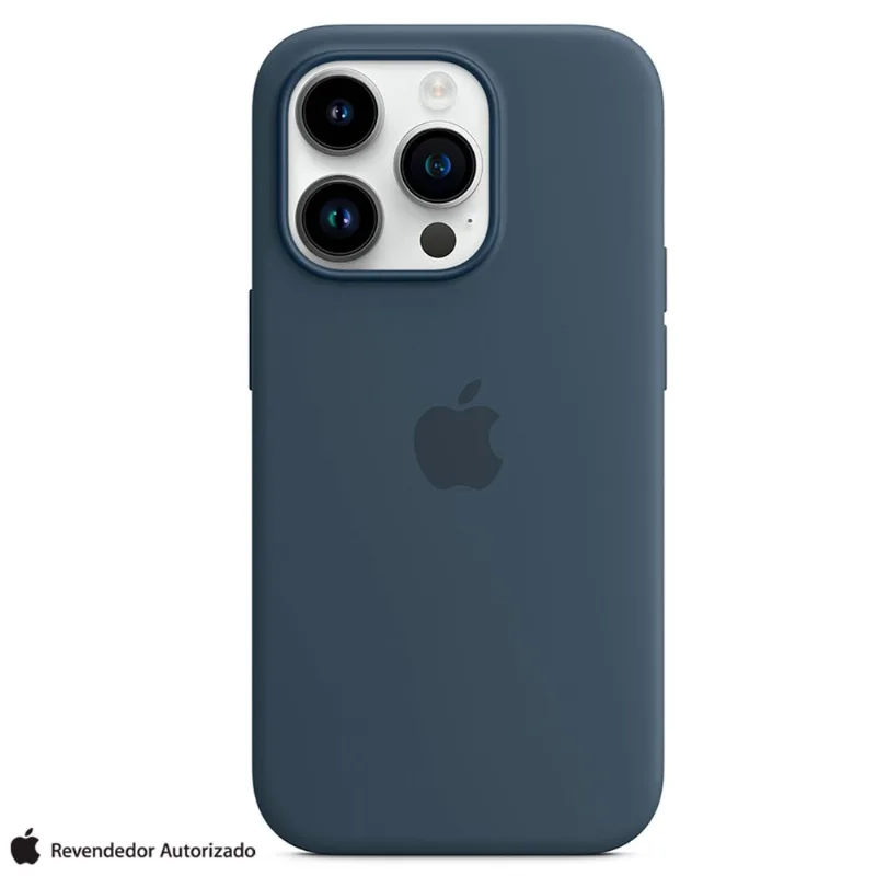 Capa para iPhone 14 Pro com MagSafe em Silicone Azul-tempestade - Apple - MPTF3ZE/A