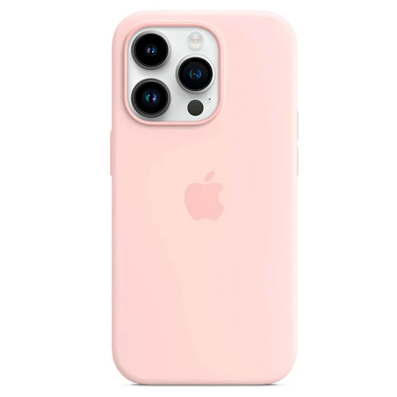 Capa para iPhone 14 Pro com MagSafe em Silicone Rosa-giz - Apple - MPTH3ZE/A