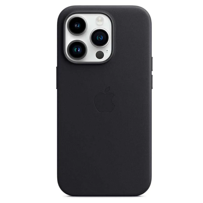 Capa para iPhone 14 Pro com MagSafe em Couro Meia-noite - Apple - MPPG3ZE/A
