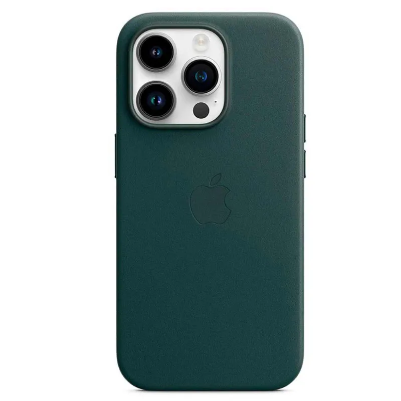 Capa para iPhone 14 Pro com MagSafe em Couro Verde-floresta - Apple - MPPH3ZE/A