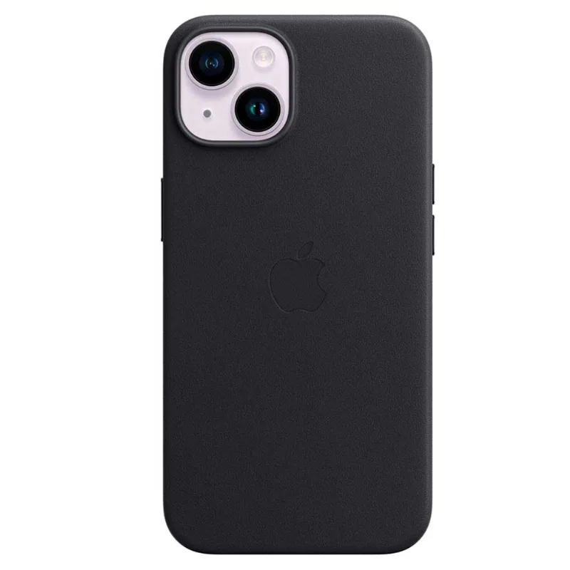 Capa para iPhone 14 com MagSafe de Couro Meia Noite - Apple - MPP43ZE/A