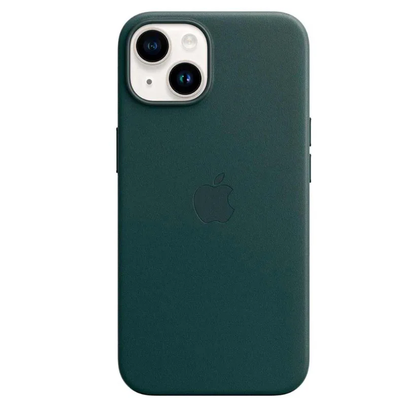 Capa para iPhone 14 com MagSafe de Couro Verde Floresta - Apple - MPP53ZE/A