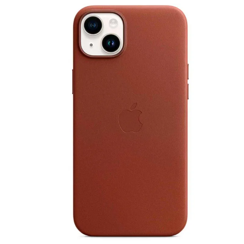 Capa para iPhone 14 Plus com MagSafe de Couro Vermelho Terra - Apple - MPPD3ZE/A