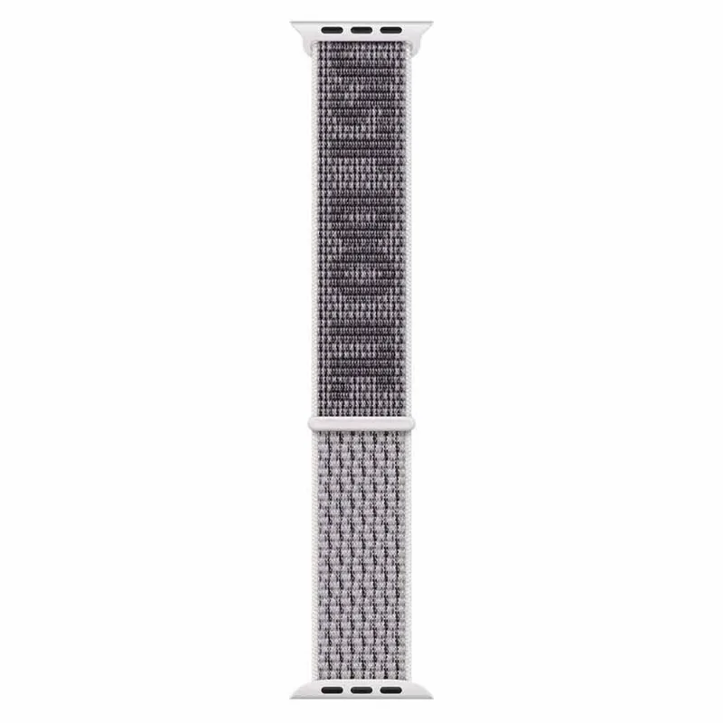 Pulseira Loop Esportiva Nike para Apple Watch 45 mm em Trama de Nylon Branco Summit e Preta - MPJ03AM/A