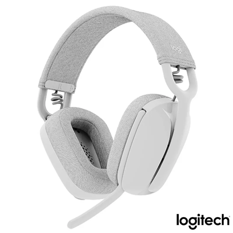Headset Sem Fio Logitech ZONE VIBE 100 Branco