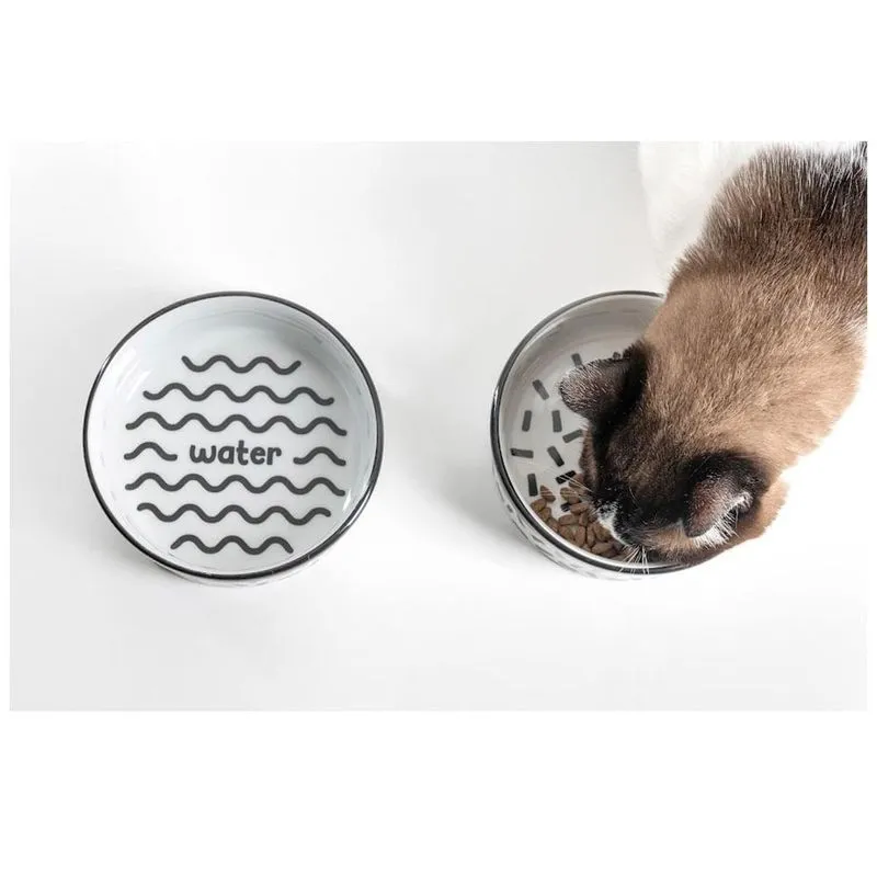 Conjunto De Porcelanas Duplo Water &amp; Food Wood4pet