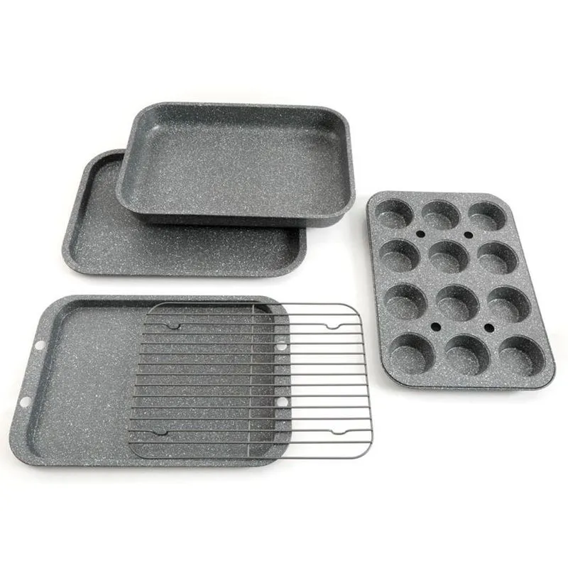 Conjunto De Assadeiras Com 5 Peças Com Grelha Greystone - Oster