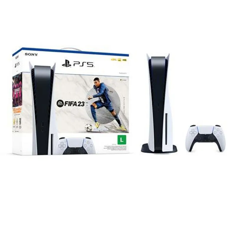 Console Playstation 5 Ps5 Sony 825gb Com Disco + Jogo Fifa 23