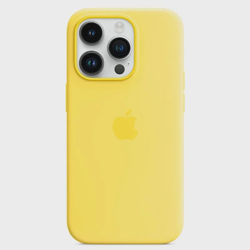 Capa para iPhone 14 Pro com MagSafe em Silicone Amarelo-canário - Apple - MQUG3ZE/A