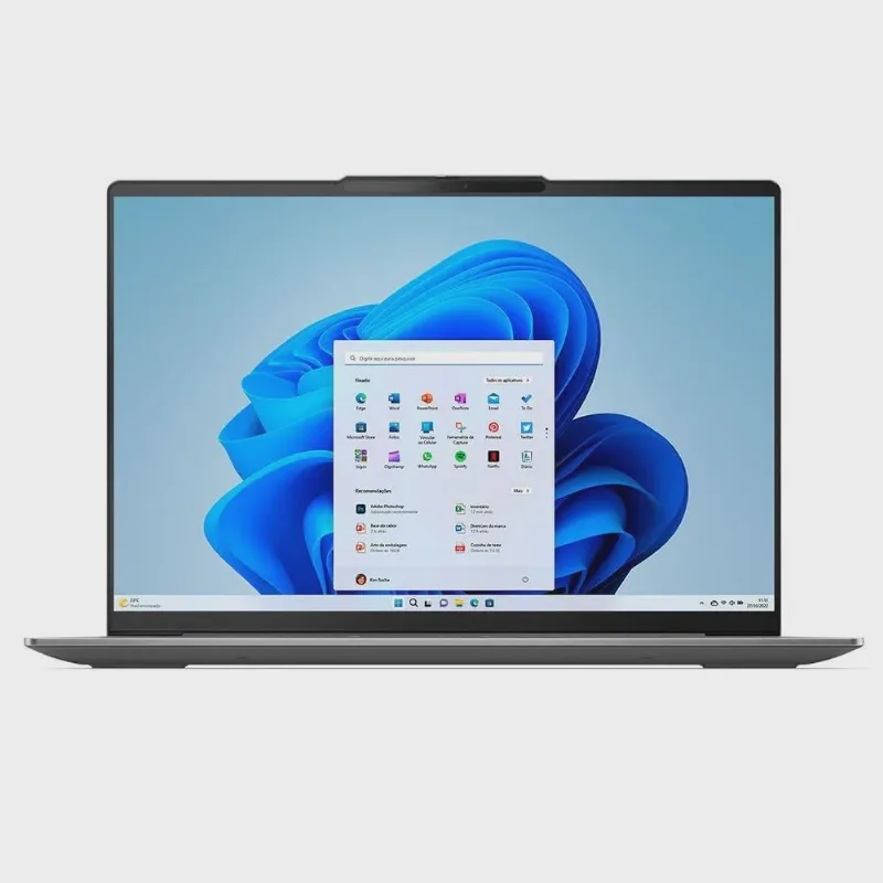 Notebook Lenovo Yoga Slim 6i, Evo Intel Core i5-1240P, 16GB/512GB SSD, Win 11, Tela 14, Storm Grey - 83C70000BR