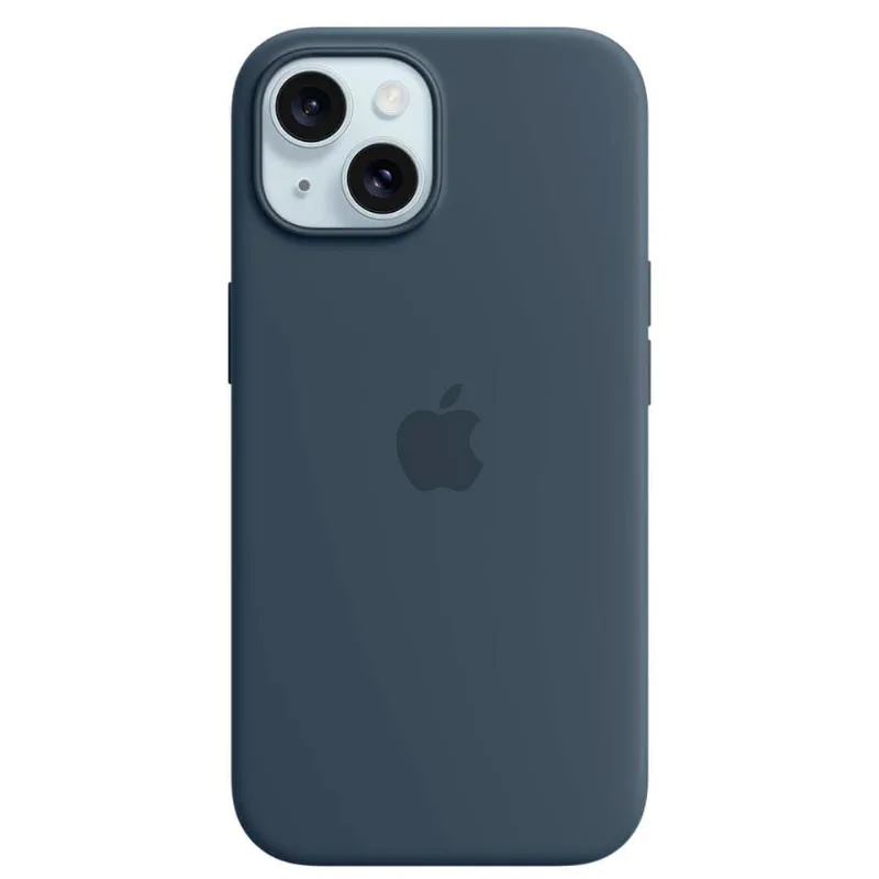 Capa iPhone 15 de Silicone com MagSafe Azul-tempestade - Apple - MT0N3ZMA