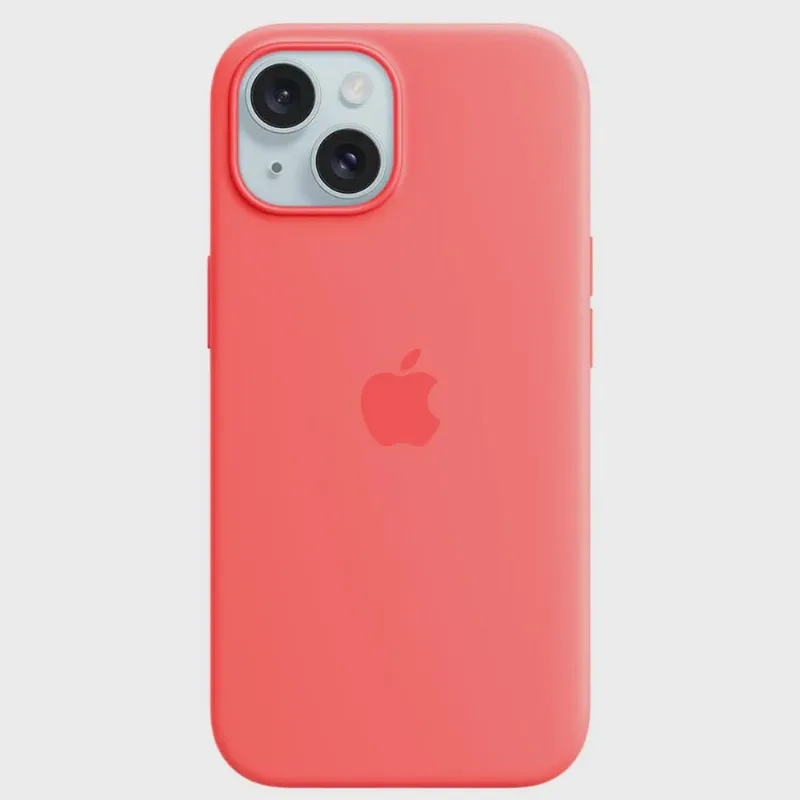 Capa iPhone 15 de Silicone com MagSafe Goiaba - Apple - MT0V3ZMA