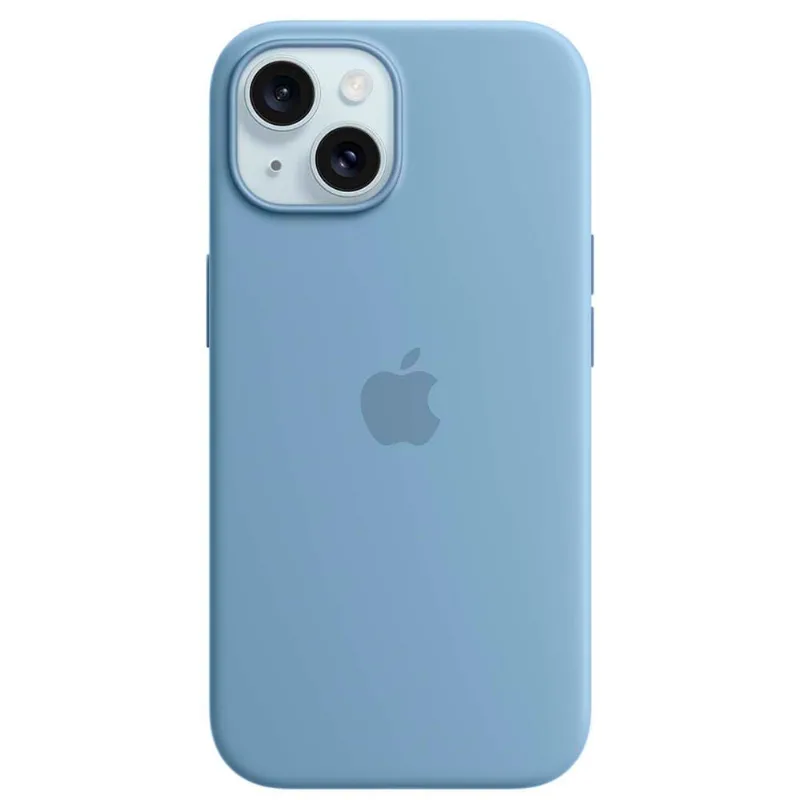Capa iPhone 15 de Silicone com MagSafe Azul-inverno - Apple - MT0Y3ZMA