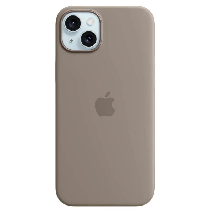 Capa iPhone 15 Plus de Silicone com MagSafe Argila - Apple - MT133ZMA