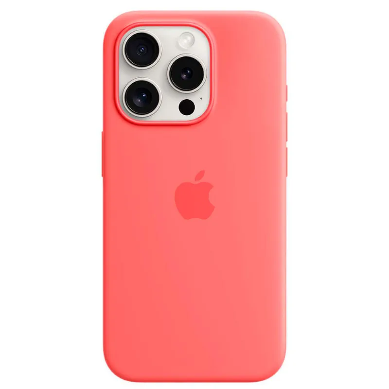Capa para iPhone 15 Pro com MagSafe de Silicone Goiaba - Apple - MT1G3ZM/A