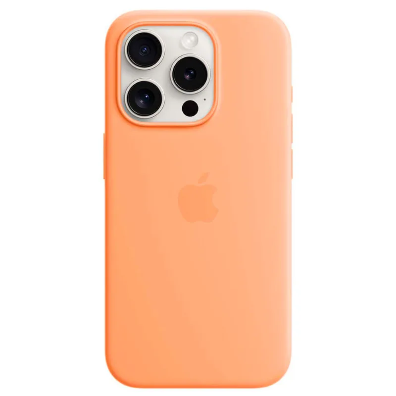 Capa para iPhone 15 Pro com MagSafe de Silicone Laranja-verão - Apple - MT1H3ZM/A