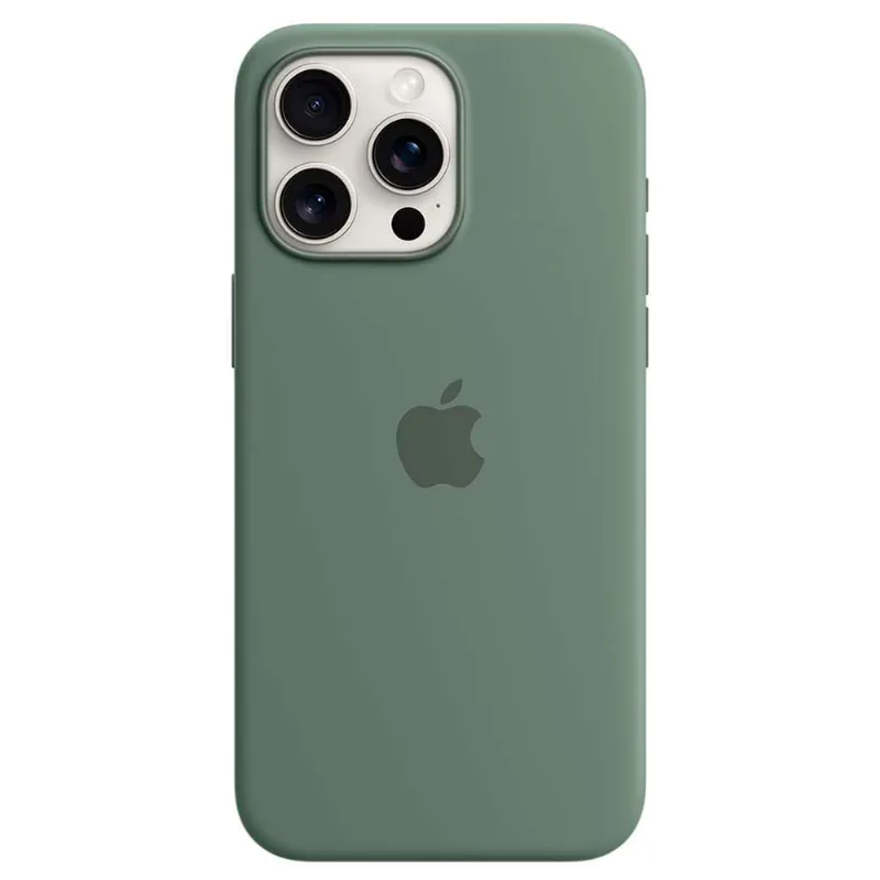 Capa para iPhone 15 Pro Max com MagSafe de Silicone Verde-cipreste - Apple - MT1X3ZM/A