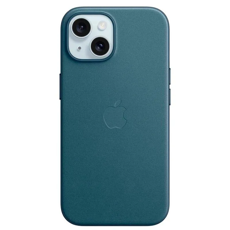 Capa para iPhone 15 de Tecido FineWoven com MagSafe Azul-pacífico - Apple - MT3G3ZM/A