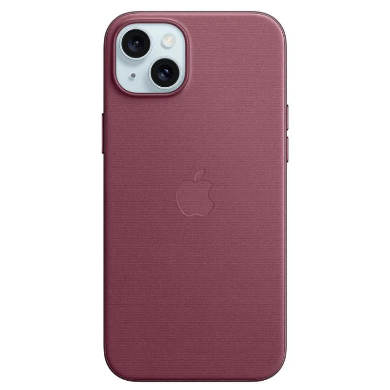 Capa para iPhone 15 Plus de Tecido FineWoven com MagSafe Vermelho-amora - Apple - MT4A3ZM/A