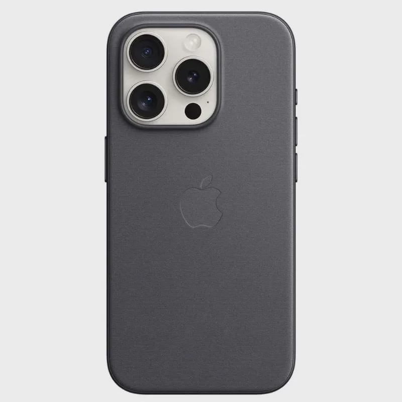 Capa para iPhone 15 Pro com MagSafe em Tecido FineWoven Preta - Apple - MT4H3ZM/A