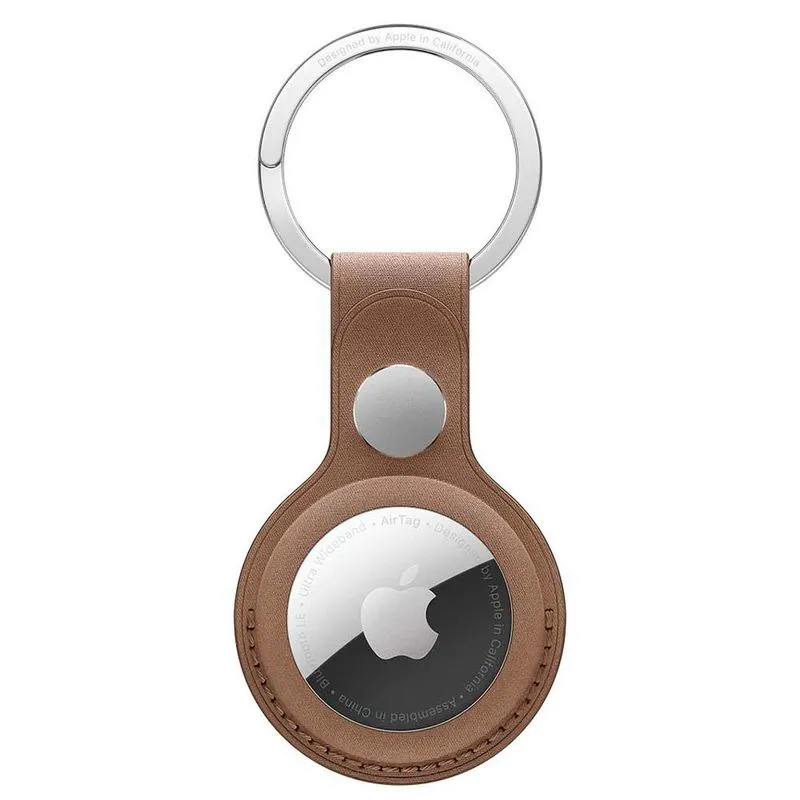 Chaveiro para AirTag em FineWoven Cinza Castanho - Apple - MT2L3ZM/A