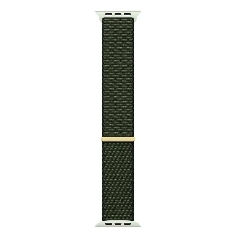 Pulseira Loop Esportiva Para Apple Watch 45 Mm Em Trama De Nylon Verde-cipreste - Mt5g3am/a