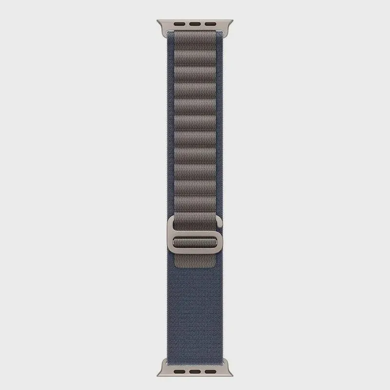 Pulseira Loop Alpina para Apple Watch 49 mm em Poliéster e Elastano Azul P - MT5J3AM/A