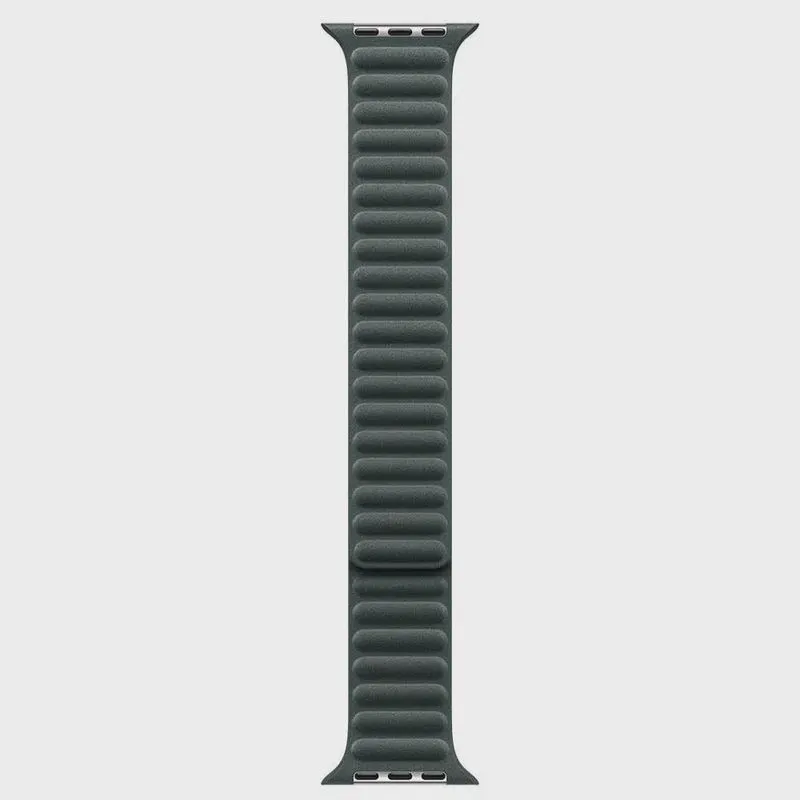 Pulseira de Elos Magnéticos para Apple Watch 45 mm em Poliéster Verde-perene m/g - MTJD3AM/A