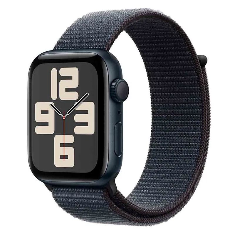 Apple Watch se (gps, 44 mm) Caixa de Alumínio Meia-Noite Pulseira Loop Esportiva Tinto