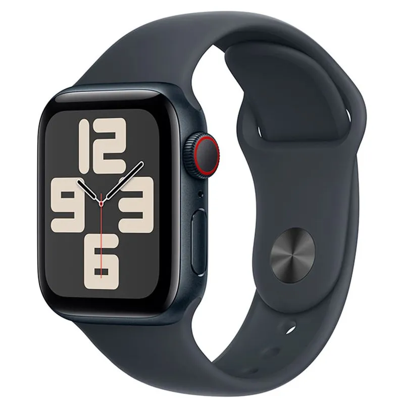 Apple Watch SE (GPS + Cellular 40mm) Caixa Meia-noite de Alumínio com Pulseira Esportiva Meia-noite - M/G