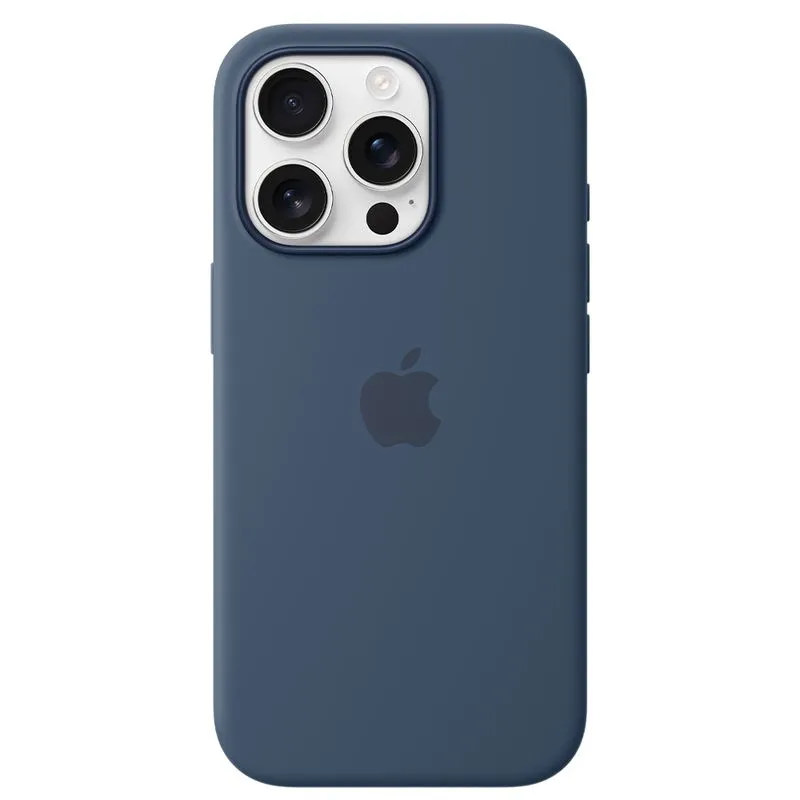 Capa para iPhone 16 Pro com MagSafe em Silicone Denim - Apple - MYYK3ZM/A