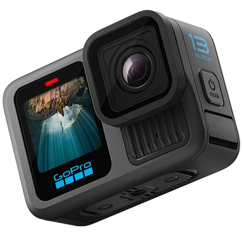 GoPro HERO13 Black Câmera de ação à prova dágua com vídeo 5.3K60, foto de 27 MP, compatível com lentes HB- CHDHX131
