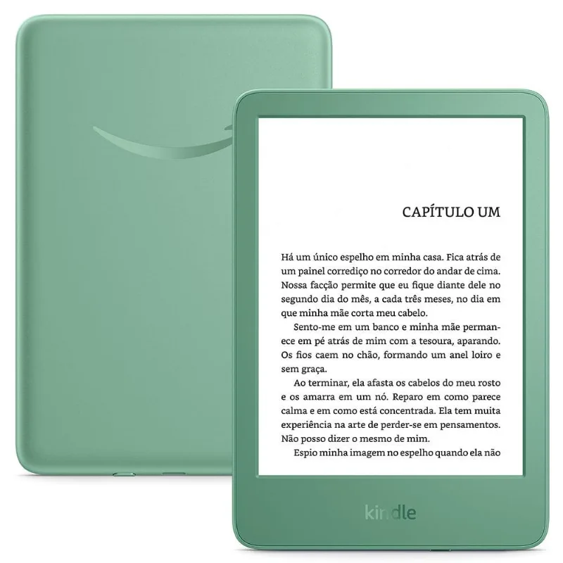 Kindle 16GB Modelo 2024, Tela Antirreflexo, Troca de Página Rápida, Luz Ajustável e Bateria Longa Duração, Cor Verde