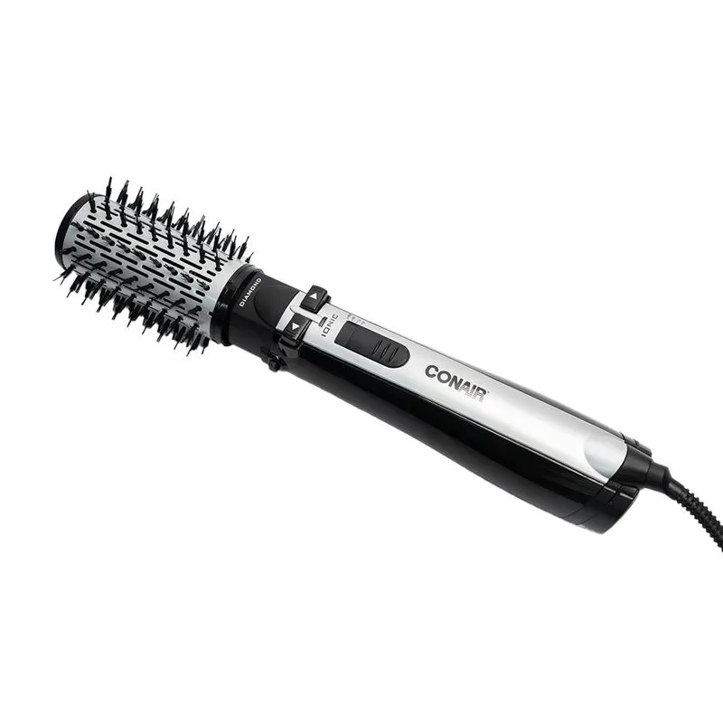 Escova Secadora Rotativa Diamond Rotating Conair e 900W Preto e Prata - 2735ABR