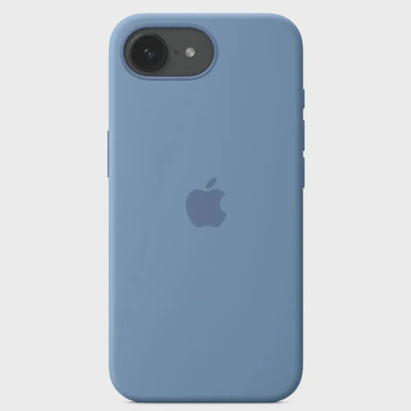 Capa para iPhone 16e de Silicone Azul-inverno - Apple - MD3Q4ZM/A