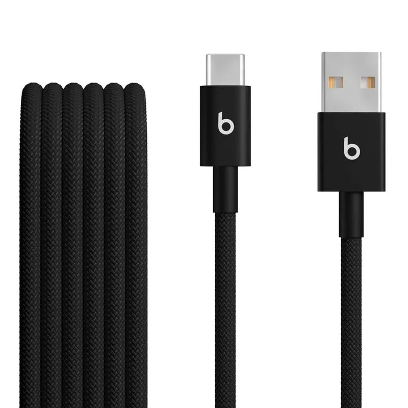 Cabo USB-A para USB-C Trançado com 2 Unidades de 1,5M Preto Relâmpago - Beats - MDGH4LL/A