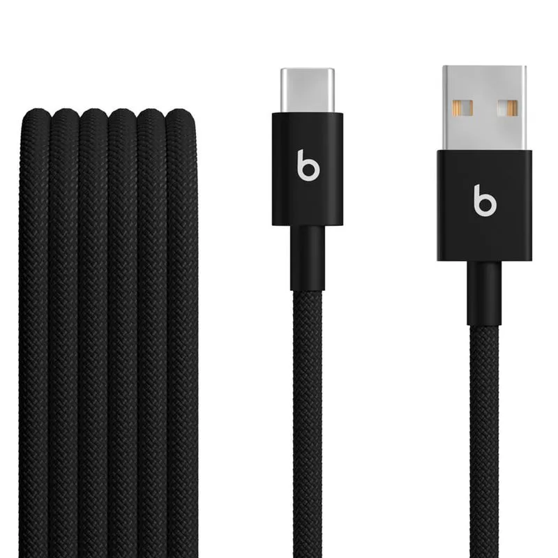 Cabo USB-A para USB-C Trançado com 1,5M Preto Relâmpago - Beats - MDGG4LL/A