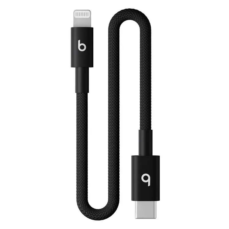Cabo Curto Trançado USB-C para Lightning Preto-relâmpago - Beats - MEQM4LL/A