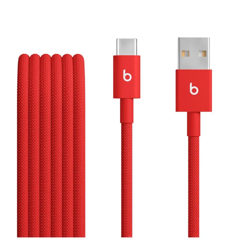 Cabo Trançado de USB-A para USB-C Vermelho Elétrico - Beats - MFEJ4LL/A