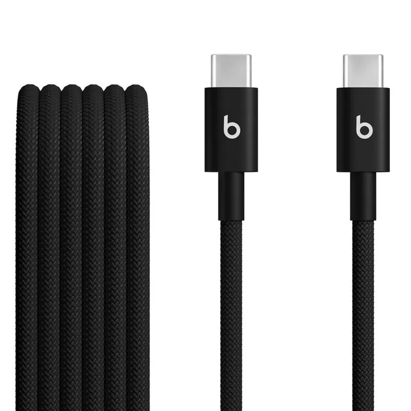Cabo USB-C para USB-C Trançado com 1,5M Preto Relâmpago - Beats - MDGA4LL/A