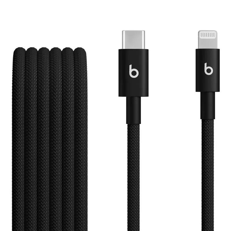 Cabo USB-C para Lightning Trançado com 1,5M Preto Relâmpago - Beats - MDGK4LL/A