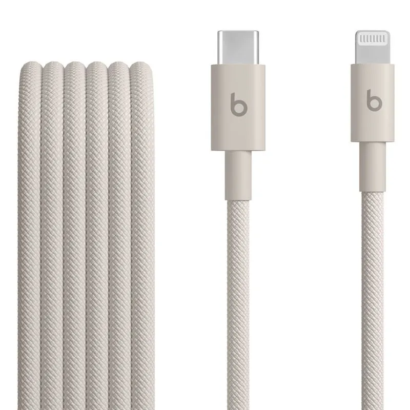 Cabo USB-C para Lightning Trançado com 1,5M Cinza Carbono - Beats - MDGL4LL/A