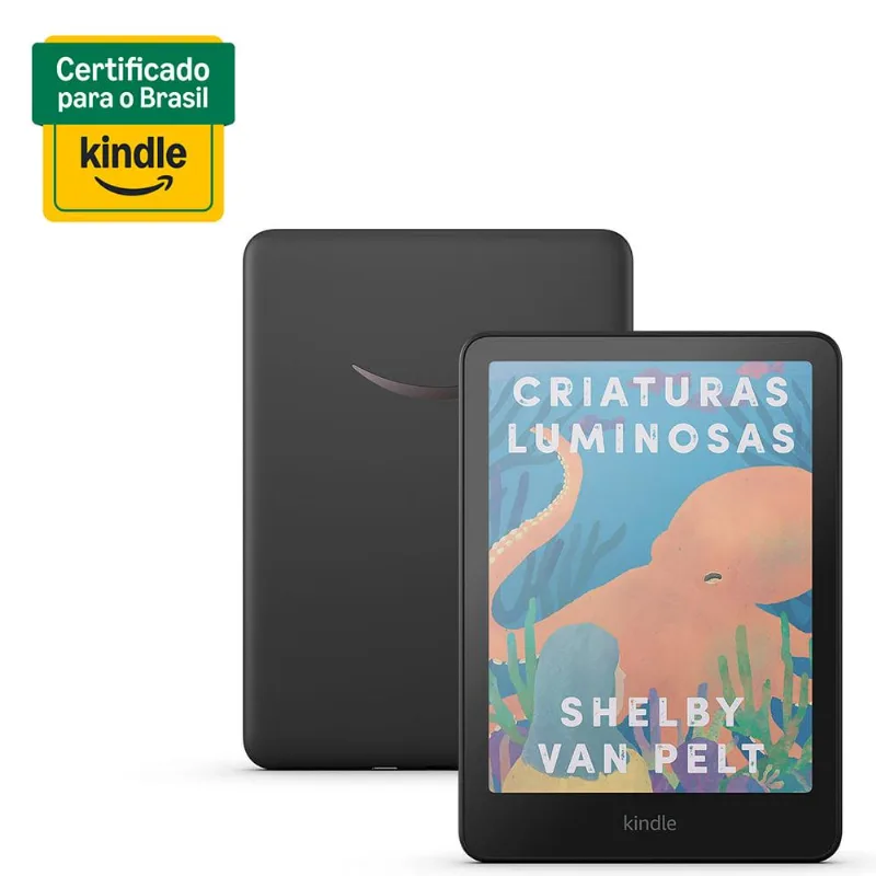 E-reader Amazon Kindle Colorsoft Com 7,05", 16gb, Iluminação Frontal Ajustável, Preto - B0cx8mt2m2