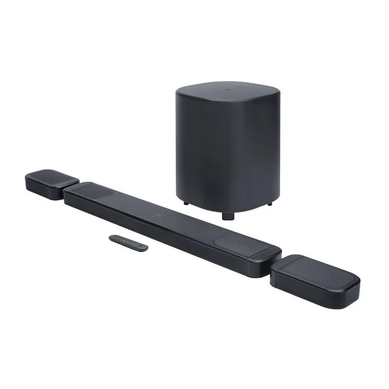 Soundbar Jbl Bar 1000 7.1.4 Canais Wireless Com 480w Rms, Purevoice 2.0 E Multibeam 3.0