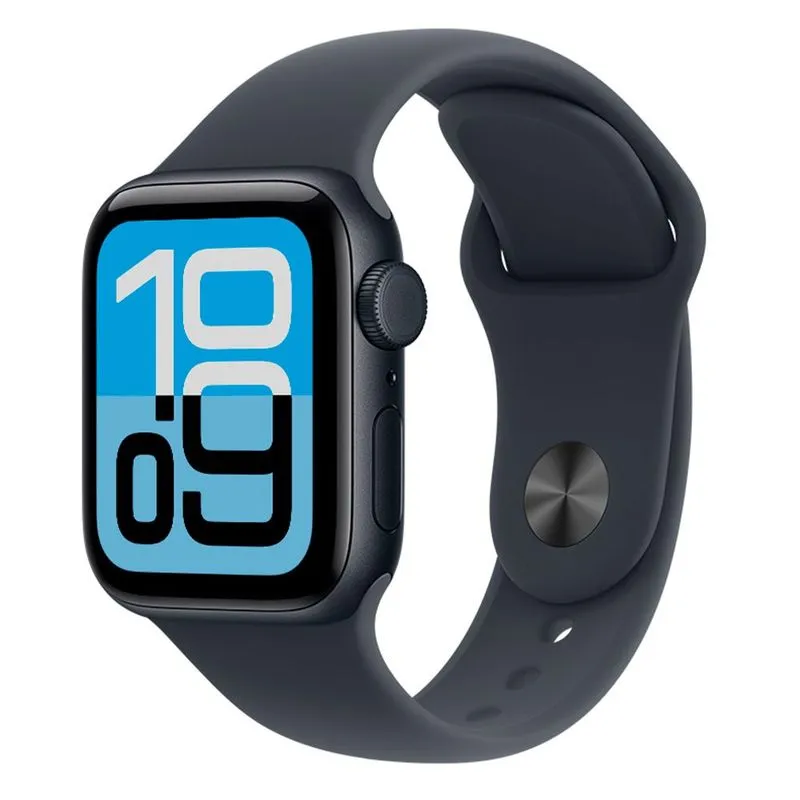Apple Watch SE 3 (GPS) 44 mm com Caixa Meia-noite de Alumínio e Pulseira Esportiva Meia-noite