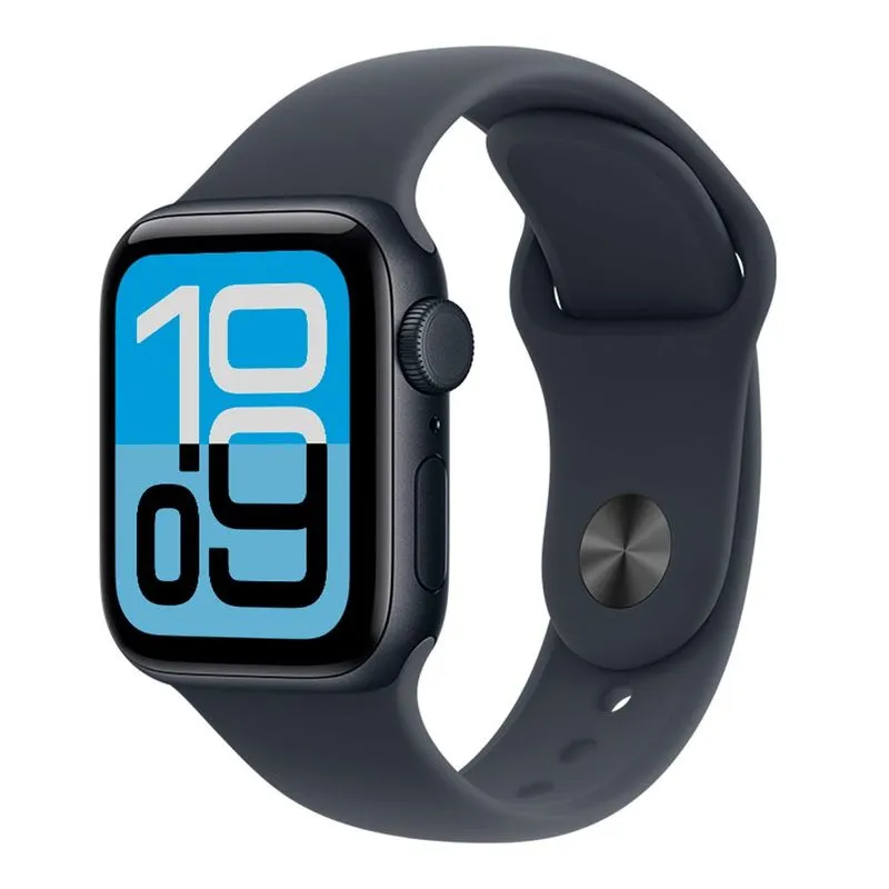 Apple Watch SE 3 (GPS) 40 mm Meia-noite de Alumínio com Pulseira Esportiva Meia-noite P/M