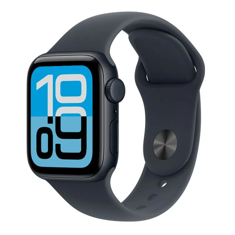 Apple Watch SE 3 (GPS) 44 mm Caixa Meia-noite de Alumínio com Pulseira Esportiva Meia-noite