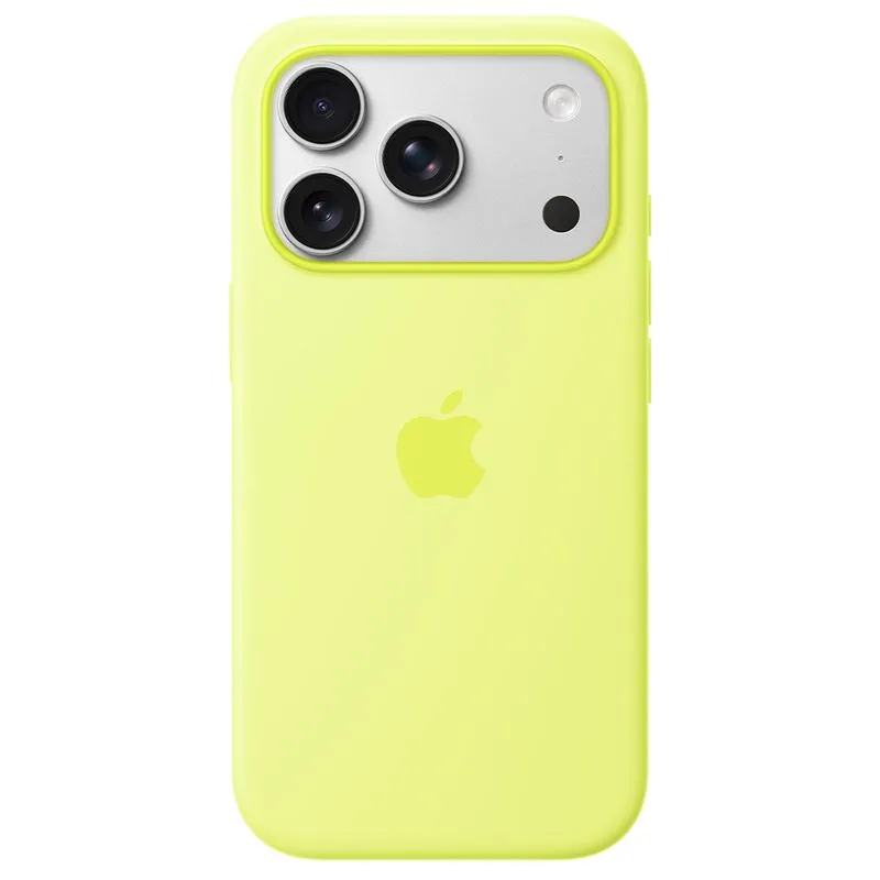 Capa para iPhone 17 Pro com MagSafe de Silicone Amarelo-néon - Apple - MGFF4ZM/A